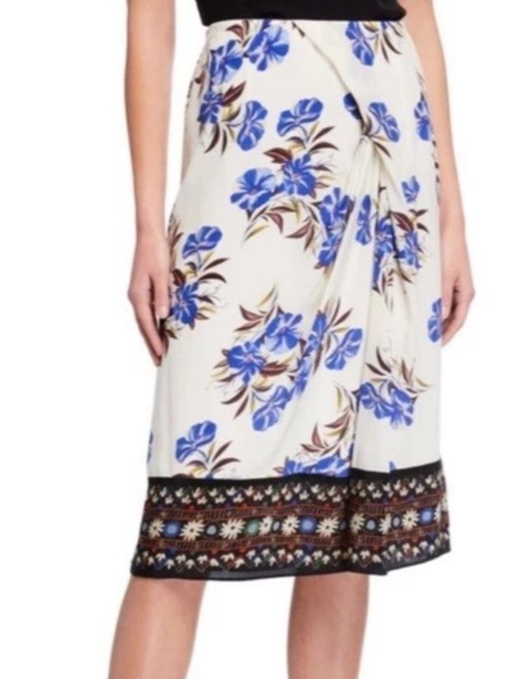 Kobi Halperin Silk Floral Lyle Skirt Small NEW NWT - Picture 7 of 7